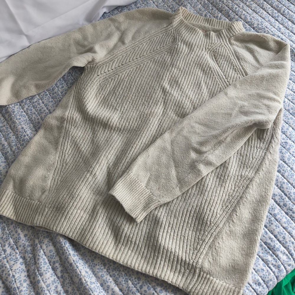 Cozy LOFT Ivory Chunky Knit Sweater